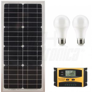 KIT FOTOV. 27W 12V CON REG+LAM NO BATT.