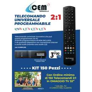 KIT 150 TELECOMANDI + TV 32"