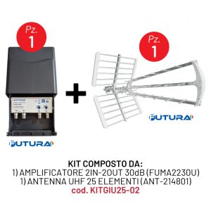 KIT 1 AMPLIFICATORE (FUMA2230U) + 1 ANTENNA(ANT-214801)