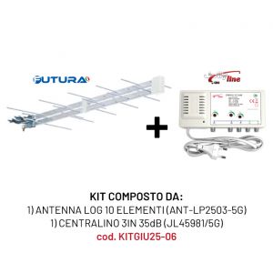 KIT 1 ANTENNA LOG(ANT-LP2503-5G)+1 CENTRALINO 3IN(JL45981/5G