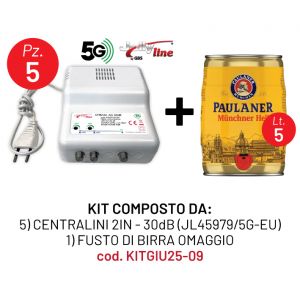 KIT 5 CENTRALINI 2IN(JL45979/5G-EU) +1 FUSTO DI BIRRA OMAGGO