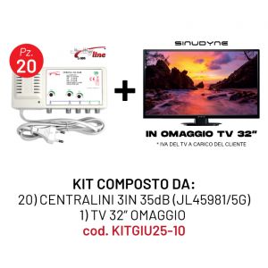 KIT 20 CENTRALINI 3IN (JL45981/5G) + 1 TV 32 OMAGGIO