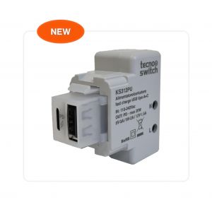 M+KEYSTONE ALIM/CARIC USB 20W A+C