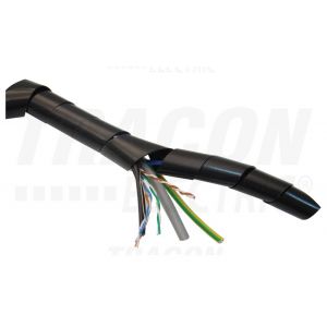 10MT GUAINA SPIRALATA NERA, DMIN-DMAX=12-50mm, PE