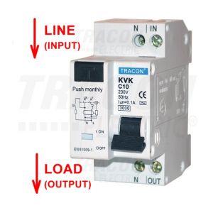 INTERRUTTORE DIFFERENZIALE MAGNETOREMICO 0,3A 300ma 2P. C10A