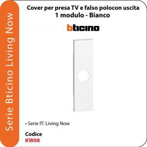 L.NOW-COVER PRESA TV 1M BIANCO