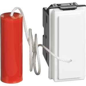 L.NOW - PULSANTE 1P 10A A TIRANTE BIANCO