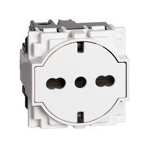 L.NOW PRESA FLAT 16A STD GER-ITA BIANCA