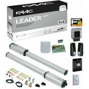 LEADER KIT FAAC 230V CANCELLO A BATTENTI FINO A 1,8 MT