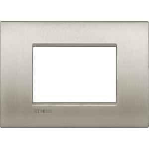 LL-PLACCA 3P TITANIO SPAZZOLATO