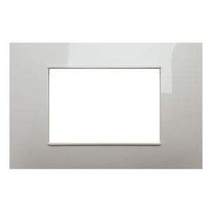 PLACCA TECNOPOLIMERO T2 - 3 POSTI BIANCO