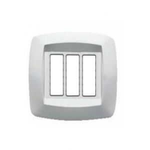 PLACCA MODI' 3POSTI BIANCO