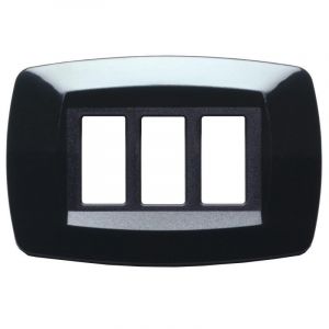 PLACCA MODI' 3POSTI NERO