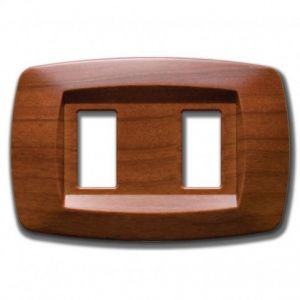 PLACCA MODI' 2POSTI CILIEGIO