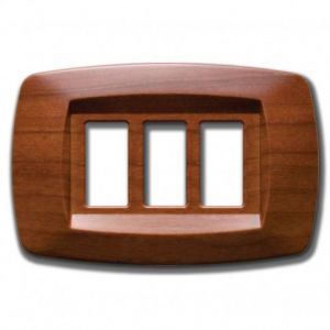 PLACCA MODI' 3POSTI CILIEGIO