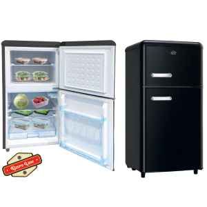 FRIGOR.110LT DOPPIA PORTA RETRO' NERO