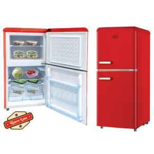 FRIGOR.110LT DOPPIA PORTA RETRO' ROSSO