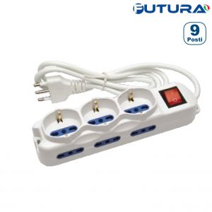 MULTIIPRESA 6 POSTI +3 BIP/SHUKO+CAVO                       