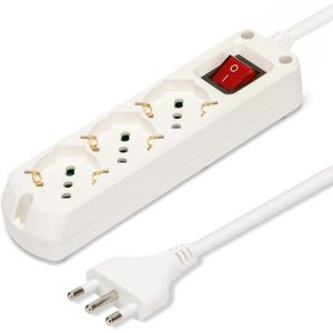 MULTIPRESA 3 POSTI SCHUKO - BIANCA