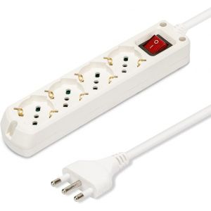 MULTIPRESA 4 POSTI SCHUKO - BIANCA