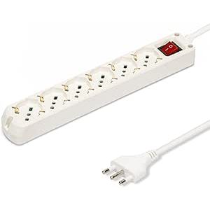 MULTIPRESA 6 POSTI SCHUKO - BIANCA