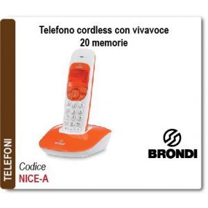 CORDLESS DIGITAL CON VIVAVOCE DECT GAP ARANCIONE            
