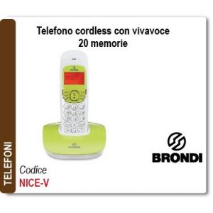 CORDLESS DIGITAL CON VIVAVOCE DECT GAP VERDE                