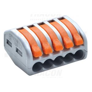 MORSETTO MULTIPLO SENZA VITI 0.75-4MM2 32A 400VAC 5P