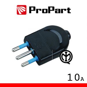 SPINA 10A 2P+T NERA POLYBAG