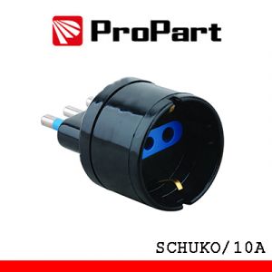 ADATTATORE SCHUKO SPINA 10A POLYBAG