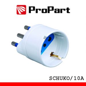 ADATTATORE SCHUKO SPINA 16A POLYBAG