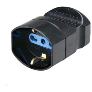 PRESA VOLANTE BIPASSO/SCHUKO 2P+T - NERA