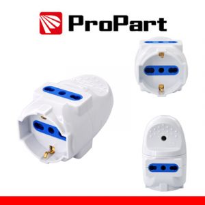 MULTIPRESA VOLANTE SCHUKO/BIPASSO 3 POSTI