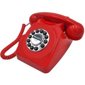 MAJESTIC TELEFONO FISSO VINTAGE ROSSO