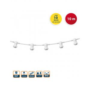 CATENARIA BIANCA 10MT X 10 LAMPADINE