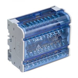 MORSETTIERA 4 POLI 125A 15 CONNESSIONI