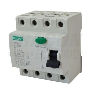 INTERRUTTORE DIFFERENZIALE 4P 40A - 4,5KA