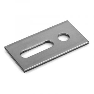 PIASTRA INOX 80X30X5 C/FORO E ASOLA