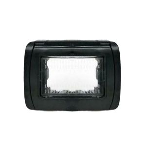PLACCA IDROBOX 3 MODULI IP55 SERIE T3 - NERO