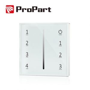 TELECOM. DA PARETE 1CH - A BATTERIA - BIANCO 4 ZONE - RF2.4G