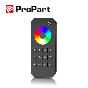 TELECOMANDO RGB/RGBW 4 ZONE, 2 SCENE, NERO, RF2.4G