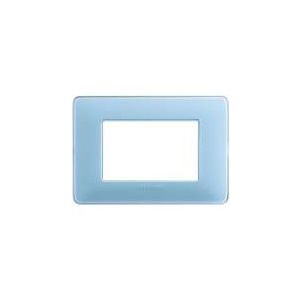 PLACCA COPRINTERRUTTORI 3 MODULI CIELO AZZURRO