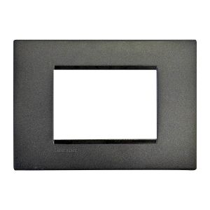 PLACCA COPRINTERRUTTORI 3 MODULI PIETRA ARDESIA