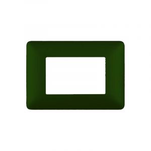PLACCA COPRINTERRUTTORI 3 MODULI VERDE SCOZIA