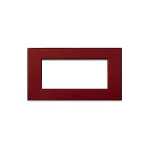 PLACCA COPRINTERRUTTORI 4 MODULI BORDEAUX