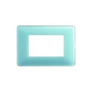 PLACCA COPRINTERRUTTORI 4 MODULI CIELO AZZURRO