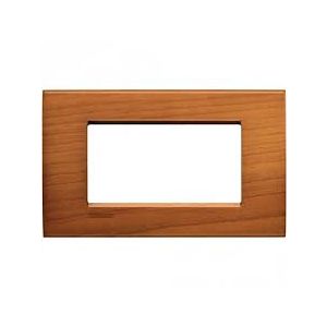 PLACCA COPRINTERRUTTORI 4 MODULI CILIEGIO