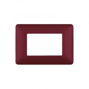 PLACCA COPRINTERRUTTORI 6 MODULI AMARANTO