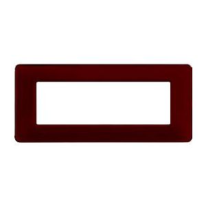 PLACCA COPRINTERRUTTORI 6 MODULI BORDEAUX