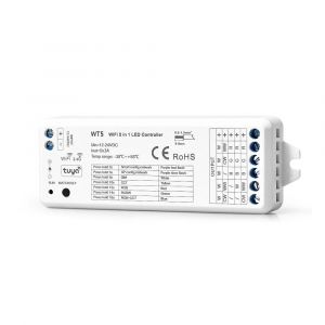 RICEVITORE DIMMER 12/24DV DC, 5CH 3A - WIFI+RF2.4G - RGB+CCT